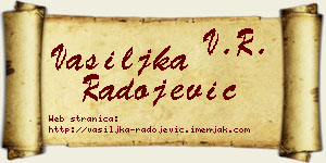 Vasiljka Radojević vizit kartica
